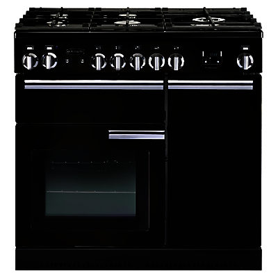 Rangemaster Professional+ 90 Dual Fuel Range Cooker Gloss Black Rangemaster Professional+ 90 Dual Fuel Range Cooker Gloss Black